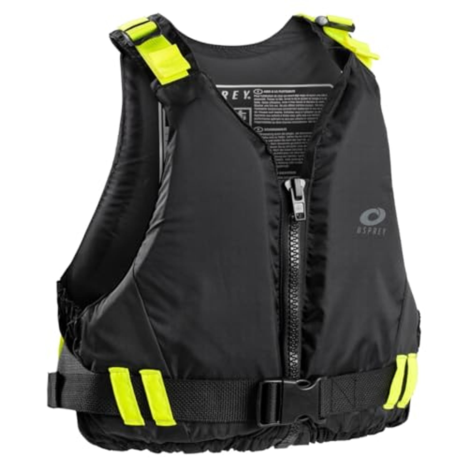 Osprey adult buoyancy aid 50N with high-visibility yellow straps
